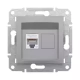 Розетка компьютерная SE EPH4700161 Asfora RJ45 кат.6e механизм алюминий