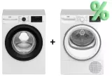Комплект Beko Стиральная машина B3WFT5942W+Сушильная машина B3T68230