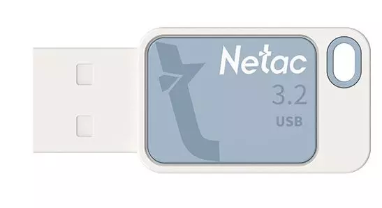 Флэш-накопитель Netac UA31 USB3.2 Flash Drive 64GB, Plastic, Blue