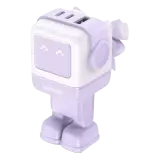 Зарядное устройство на 2C1A, 65W, QC4.0, Nexode Robot GanN, Purple CD361 (35291) UGREEN