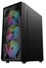 Компьютерный корпус 1STPLAYER FD3-BK-1F5M-3F5S Black без Б/П