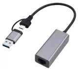 Переходник Cablexpert  USB 3.1   type-C Gigabit network adapter, space grey