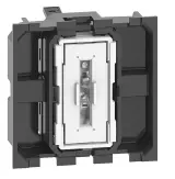 Переключатель Bticino K4003M2A Living Now 10А 2 модуля автоматические клеммы