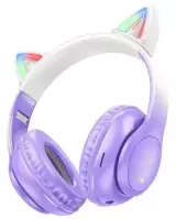Наушники накладные Hoco W42 Cat Ears over-ear, purple grape