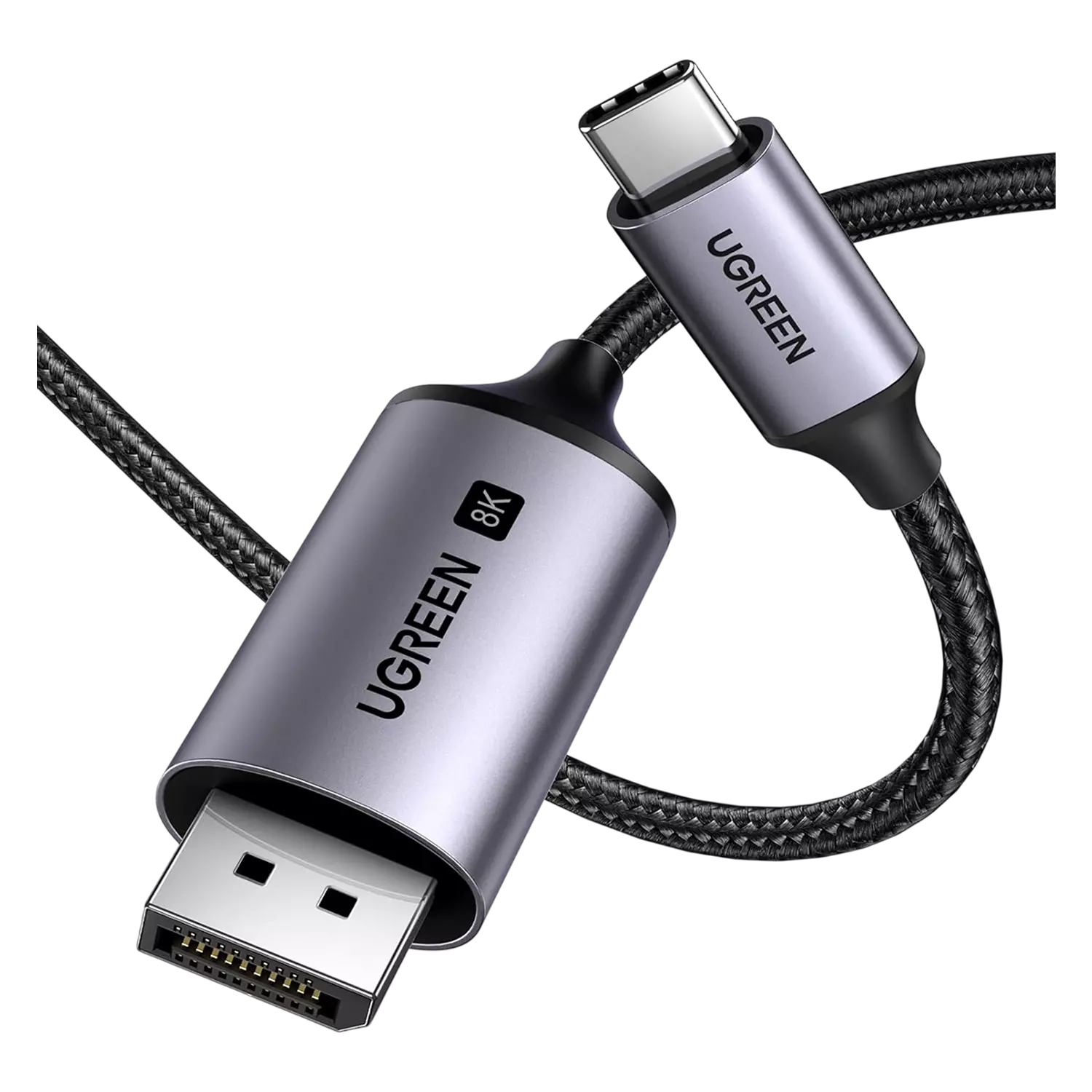 Кабель USB 3.1(m) Type C на DisplayPort, 1m, 8K@60Hz CM556 (25157) UGREEN