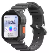 Детские смарт-часы Elari KidPhone 4G Techno, IPS дисплей 1.76 дюйма, Черный