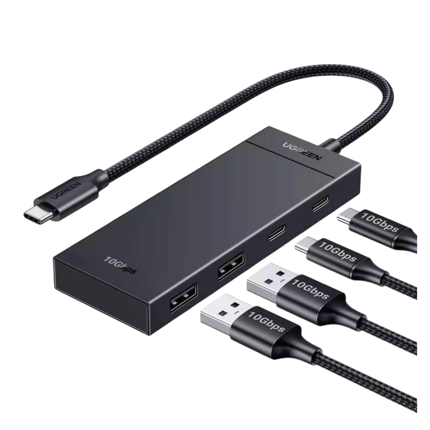 USB-C 3.2 HUB 2xUSB-A 3.2  2xUSB-C 3.2, 0.15m CM806 (35583) UGREEN