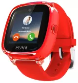 Детские смарт-часы Elari KidPhone 4G Fresh, IPS дисплей 1.4 дюйма, Красный