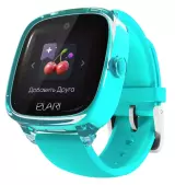 Детские смарт-часы Elari KidPhone 4G Fresh, IPS дисплей 1.4 дюйма, Зеленый