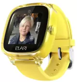 Детские смарт-часы Elari KidPhone 4G Fresh, IPS дисплей 1.4 дюйма, Желтый