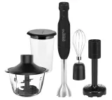 Блендер Погружной Polaris PHB-1517GL Silent, Black\Silver