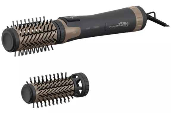 Фен-щетка  Rowenta CF9528F0, Black, 1000 Вт, 3 режима, 2 насадки