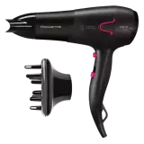 Фен профессиональный Rowenta Power Pro Ionic, Black/Pink (CV5623F0), 2200 Вт, 2 насадки, ионизация