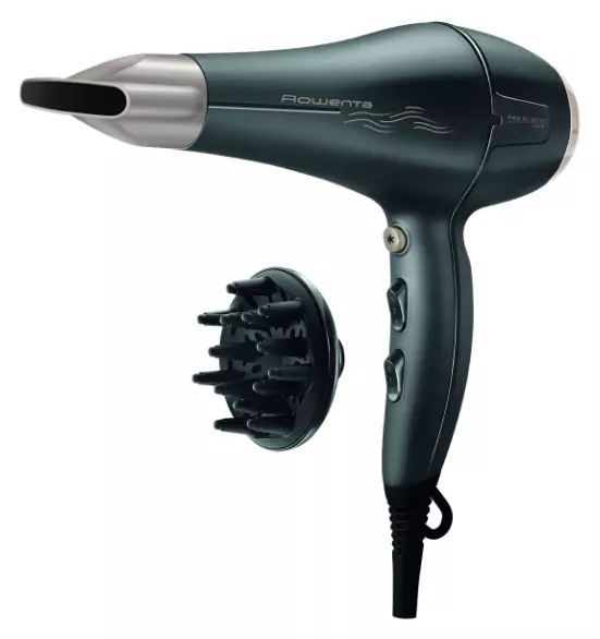 Фен высокоскоростной Rowenta CV7827F0, Black, 2100 Вт, 3 режима, 2 насадки