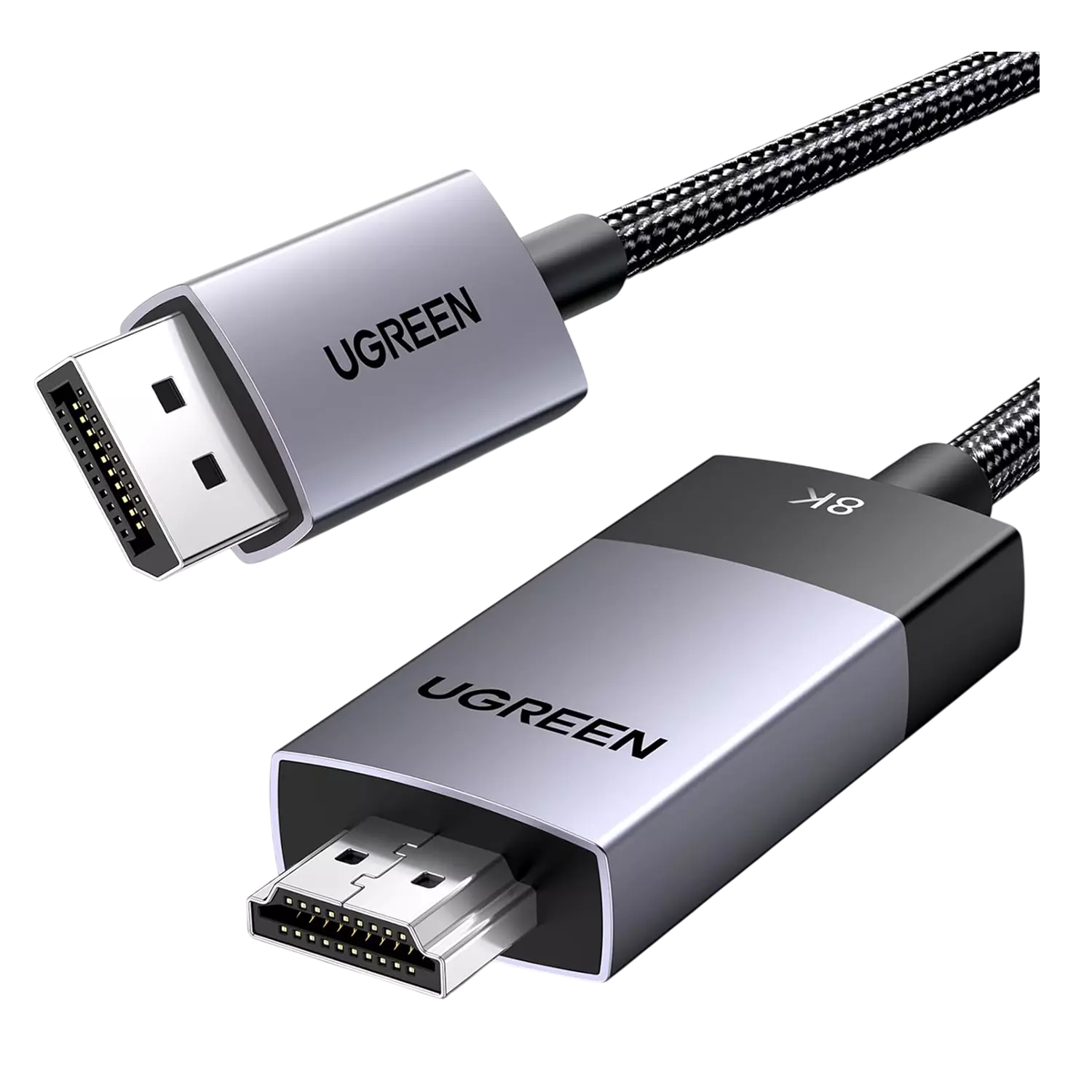 Кабель DisplayPort(m) - HDMI(m), 2m DP115 (80397) UGREEN