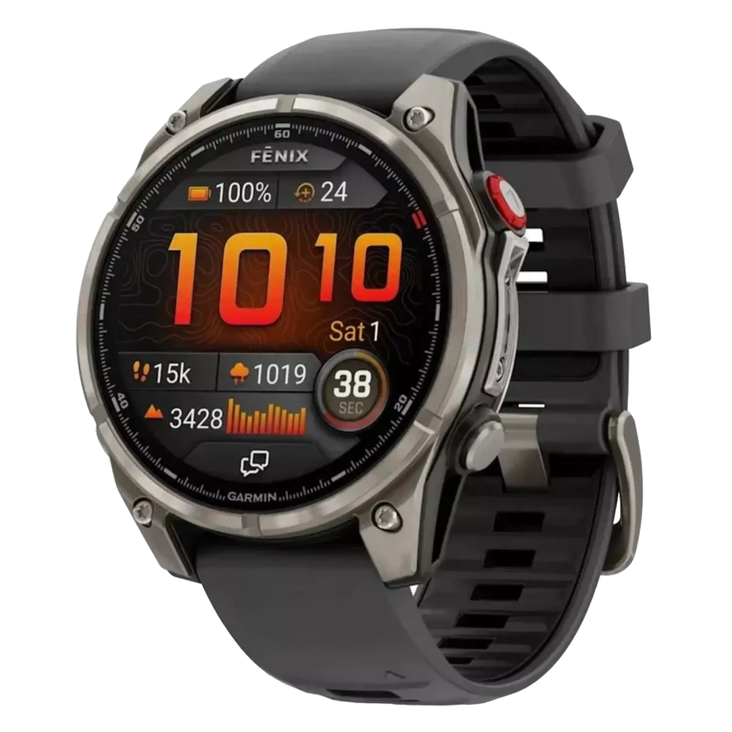 Смарт часы Garmin Fenix 8 Pro 47 мм, сапфир, светлый титан (010-03198-11)