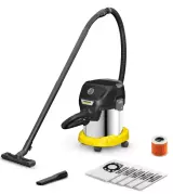 Пылесос хозяйственный Karcher KWD 3 S V-15/4/20, Black/Yellow, 1.628-448.0, (стальной корпус, 15 л, 1000 Вт)