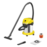 Пылесос хозяйственный Karcher  WD 3 S V-17/4/20 , Yellow, 1.628-135.0, (17 л, 1000/200 Вт)