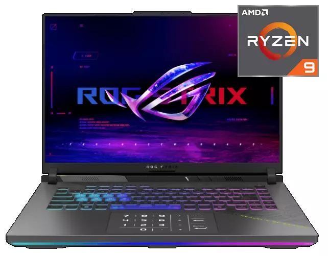 Ноутбук Asus ROG Strix G614PP-S5064 16" WQXGA IPS 240Hz AMD Ryzen™ 9 8940HX/32Gb/SSD 1TB/RTX5070 8Gb/Eclipse Gray/Dos(90NR0L67-M00310)