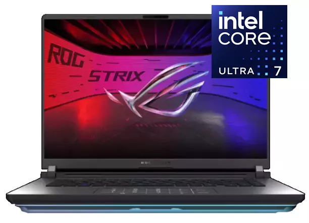 Ноутбук Asus ROG Strix G16 G615LR-S5162 16" WQXGA IPS 240Hz Intel® Core™ Ultra 7 255HX/16Gb/SSD 1Tb/RTX 5070Ti 12Gb/Gray/Dos(90NR0LR1-M00670)