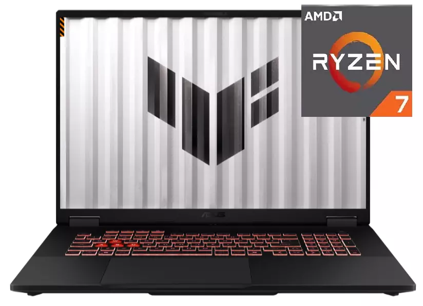 Ноутбук Asus TUF Gaming A18 FA808UM-S8051 18   WUXGA IPS 144Hz AMD Ryzen™ 7 260/16Gb/SSD 512Gb/RTX 5060 8Gb/Gray/Dos(90NR0NN1-M00320)