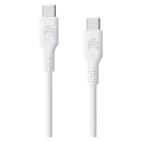 Зарядный кабель ROCKET FLEX, USB-C/USB-C, 60W, 3.0A, белый, 1м