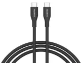 Кабель Canyon USB-C-USB-C, 60W, Silicon 1.0m, Black (CC60SC10)