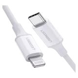 Кабель UGREEN USB-C/Lightning, 8-pin, 1м, US171 (10493), Белый