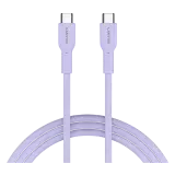 Кабель Canyon OnWire USB-C/USB-C, 60W, Color Braided 1m, Purple CND-CCAP60AB10PU