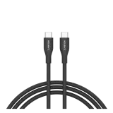 Кабель Canyon USB-C-USB-C, 60W, Silicon 1.0m, Black (CC60SC10)
