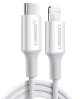 Кабель UGREEN USB-C/Lightning, 8-pin, 1м, US171 (10493), Белый