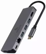 Конвертер Cablexpert USB Type-C 5-in-1 multi-port adapter (Hub   HDMI   PD   card reader   LAN)
