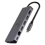 Конвертер Cablexpert USB Type-C 5-in-1 multi-port adapter (Hub   HDMI   PD   card reader   LAN)