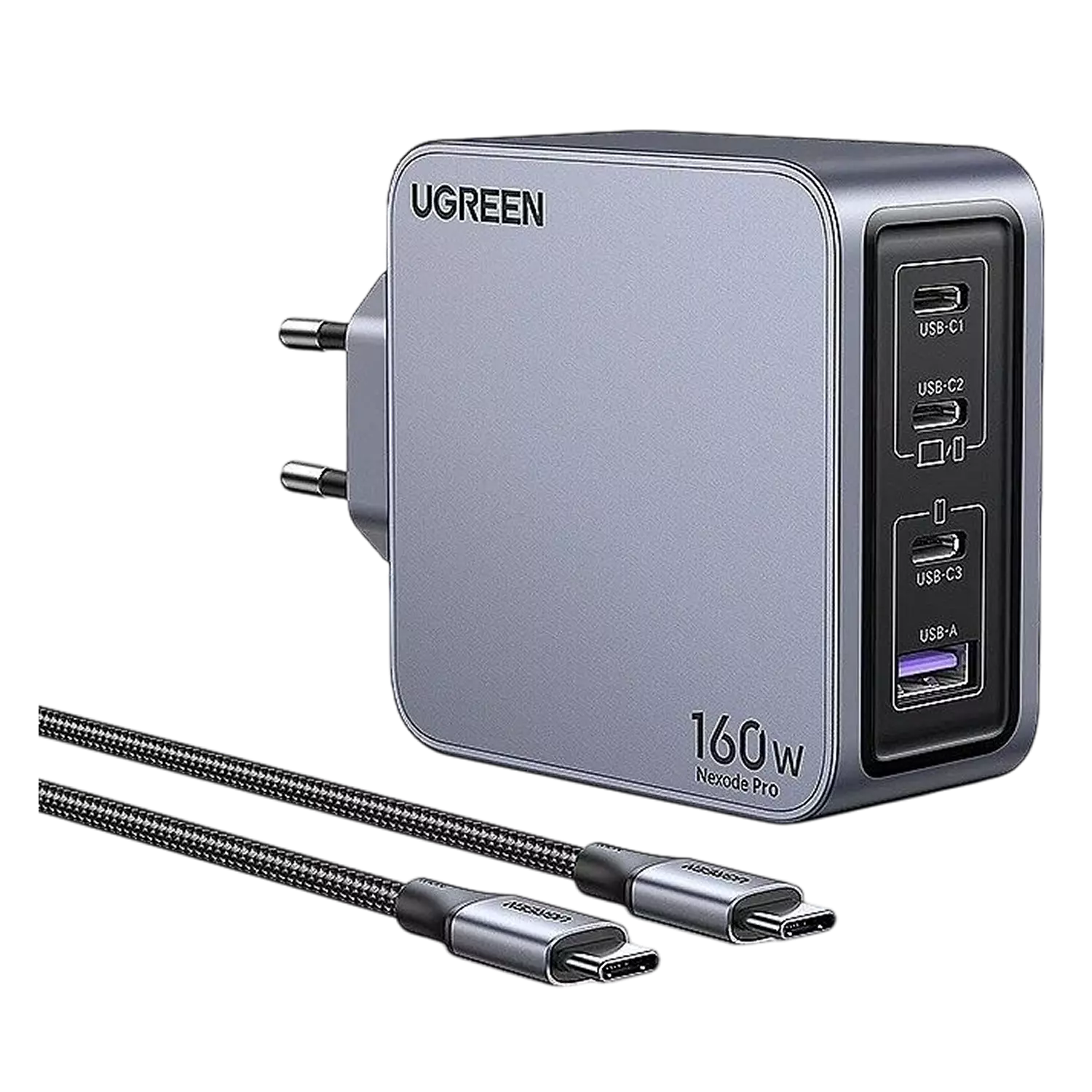 Зарядное устройство на 3C1A, 160W, QC4.0/PD3.1, Nexode Pro, GaNInfinit X763 (25877) UGREEN