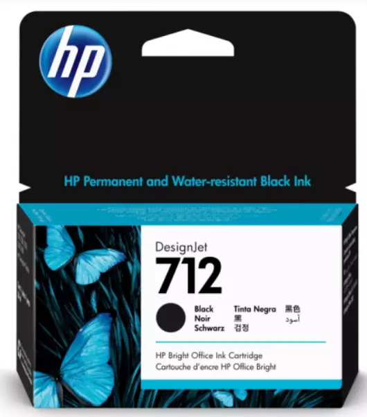 Картридж струйный HP Europe DesignJet №712 38 мл черный