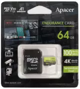 Карта памяти Apacer AP64GEDM1D05-R 64GB с адаптером SD