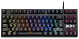 Клавиатура проводная игровая механическая Defender Blitz GK-240L RU,Rainbow (Черный)