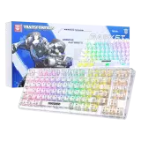 Клавиатура беспроводная Transformers TF-Crystal 75, White