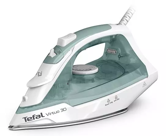Утюг Tefal Virtuo 30 FV2C42E0. Мощность 2000 Вт. 240 мл, 27 г/мин, Керамическая подошва