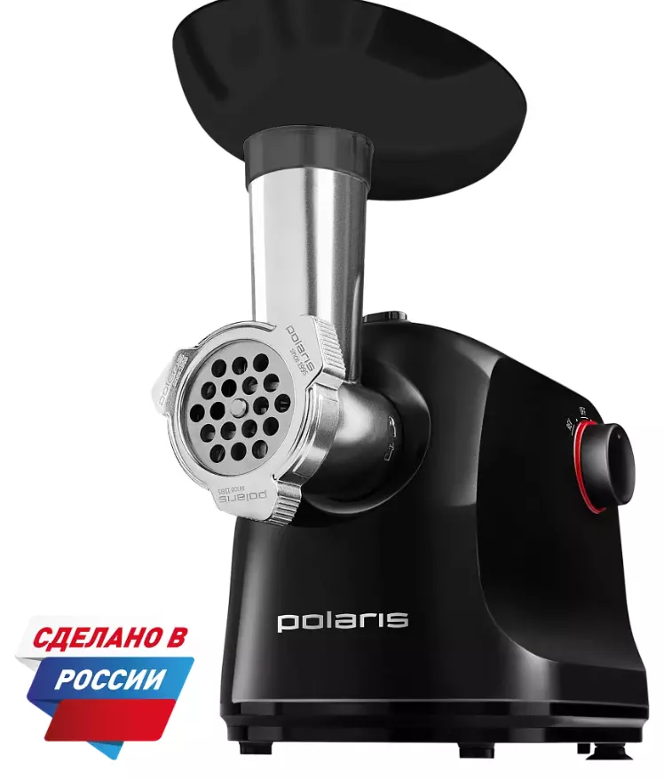 Мясорубка Polaris PMG-1875 RUS, Черный 1600 Вт