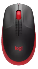 Mouse LOGITECH M190 Full-size wireless - RED - 2.4GHZ - EMEA