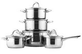 Набор посуды Ardesto Gemini Gourmet Andria, 10 пред., нержавеющая сталь AR1910GPS