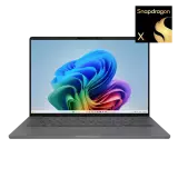 Ноутбук, ASUS, Zenbook A14 UX3407QA-QD215W, 14", FHD+ 1920x1200, OLED, 60Hz, Snapdragon X, 16GB LPDDR5X, 512GB SSD M.2, Qualcomm Adreno GPU, Windows 11 Home, Серый (90NB1502-M00MN0)