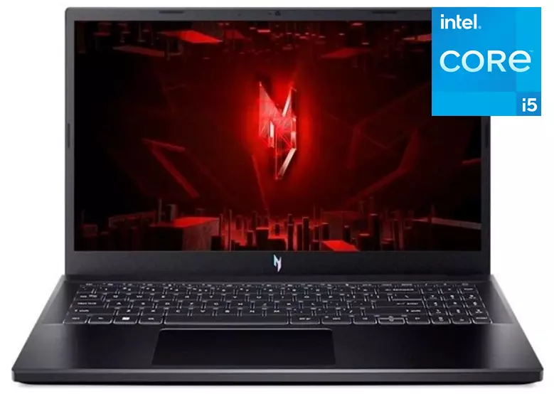 Ноутбук Acer Nitro 5 ANV15‑51‑58U 15,6" FHD Intel Core i5‑13420H/16 Gb/SSD 512 Gb/NVIDIA GeForce RTX 2050 4 Gb/Obsidian Black/Dos (NH.QNDER.002)