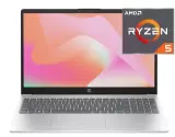Ноутбук HP 15-fc0140ci 15,6" FHD AMD Ryzen™ 5 5625U/8Gb/SSD 512Gb/AMD Radeon™ Graphics/Natural Silver/Dos(BL1Z8EA)