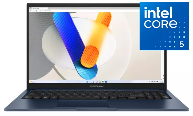 Ноутбук Asus Vivobook 15 X1504VA-BQ615W 15,6" FHD IPS Intel® Core™ 5 120U/8Gb/SSD 512Gb/Intel® Graphics /Quiet Blue/Win11(90NB13Y1-M012L0)