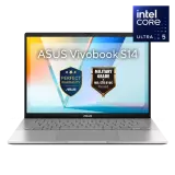Ноутбук Asus Vivobook S14 S3407CA-LY092W 14 WUXGA IPS 60Hz Intel Core Ultra 5 225H/16Gb/SSD 512Gb/Intel Graphics/Silver/Win11 home (90NB16J1-M006L0)