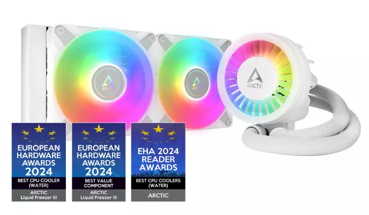 Водяное охлаждение ARCTIC Liquid Freezer III - 240 A-RGB(White), ACFRE00150A, S1851/1700/AMD4/5