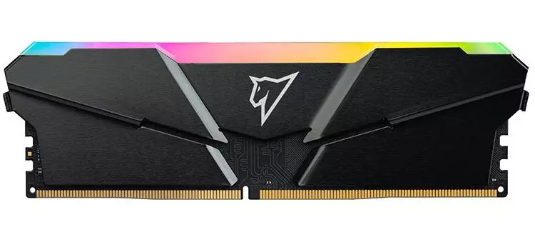Модуль памяти Netac Shadow RGB, NTSRD4P32DP-16E, DDR4 DIMM, 8Gbx2, 3200Mhz, C16, Grey