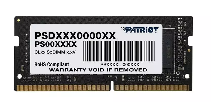 Модуль памяти для ноутбука Patriot Signature, PSD48G266681S, DDR4, SO-DIMM, 8Gb, 2666Mhz, CL19